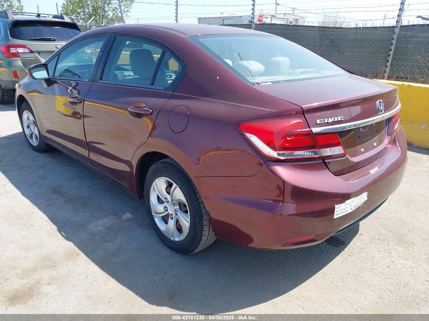 2014 HONDA CIVIC VIN: 19XFB2F58EE261765