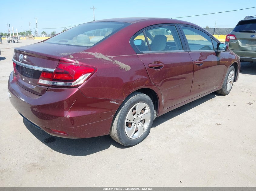 2014 HONDA CIVIC VIN: 19XFB2F58EE261765