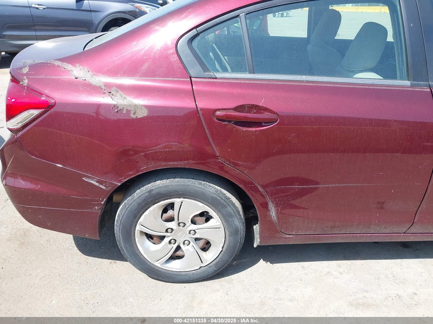 2014 HONDA CIVIC VIN: 19XFB2F58EE261765