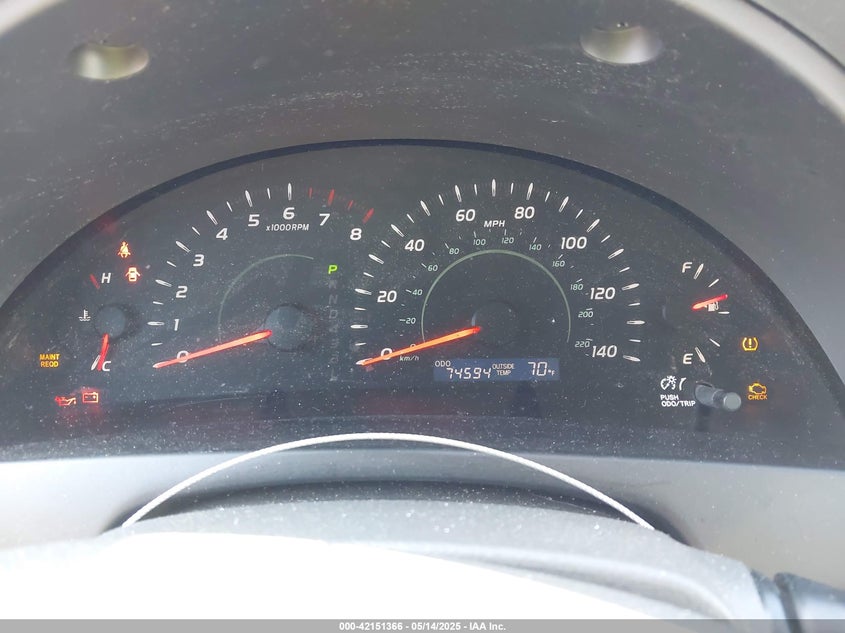 2007 TOYOTA CAMRY VIN: 4T1BE46K37U570017