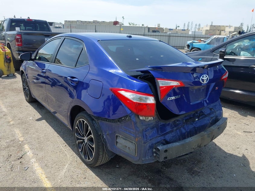 2016 TOYOTA COROLLA VIN: 2T1BURHE9GC743628