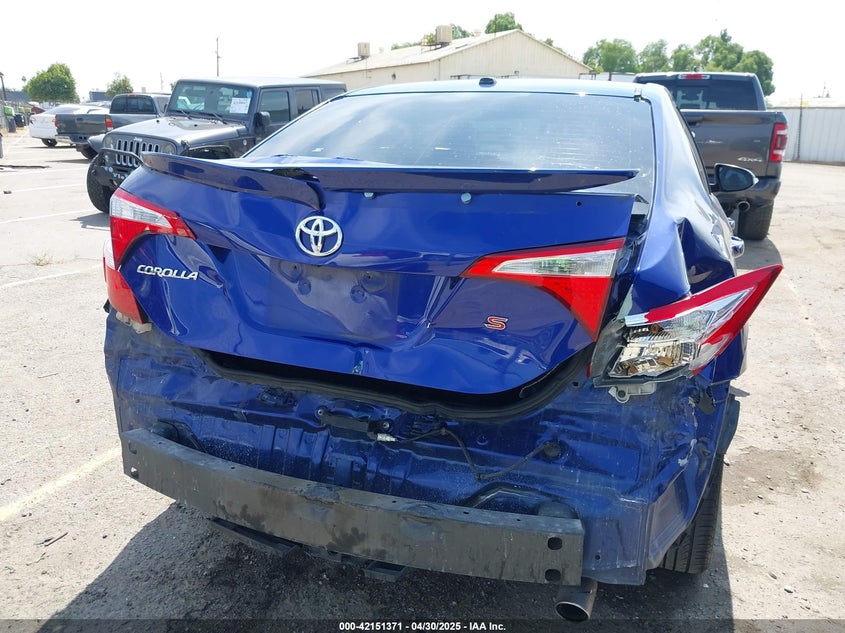 2016 TOYOTA COROLLA VIN: 2T1BURHE9GC743628