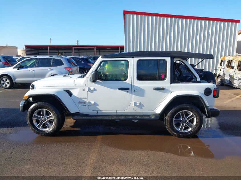 2022 Jeep Wrangler Unlimited Sahara 4X4 VIN: 1C4HJXEN0NW151017 Lot: 42151399