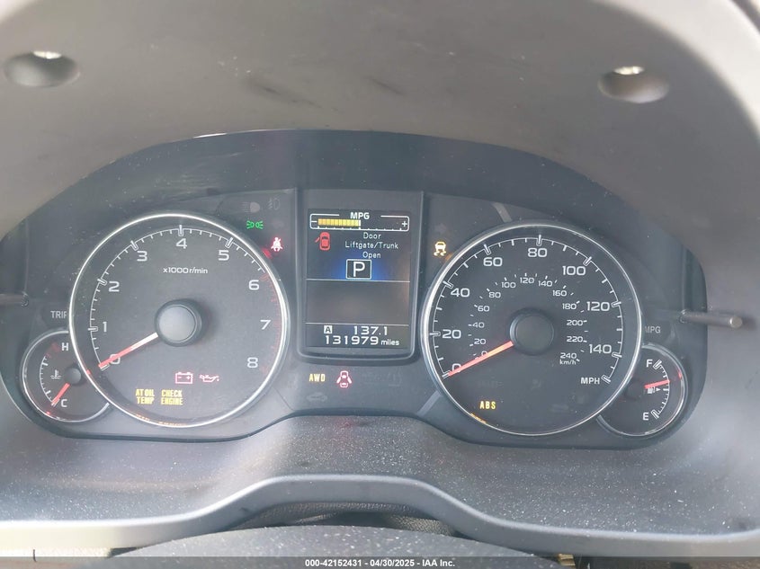 2013 SUBARU OUTBACK VIN: 4S4BRBKC0D3228162