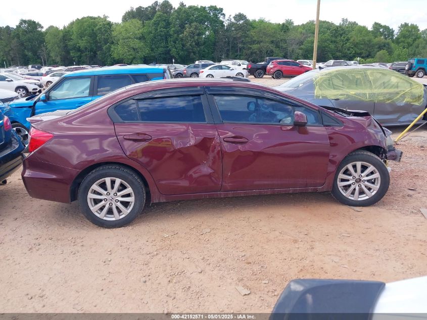 2012 Honda Civic Ex VIN: 19XFB2F83CE322429 Lot: 42152571