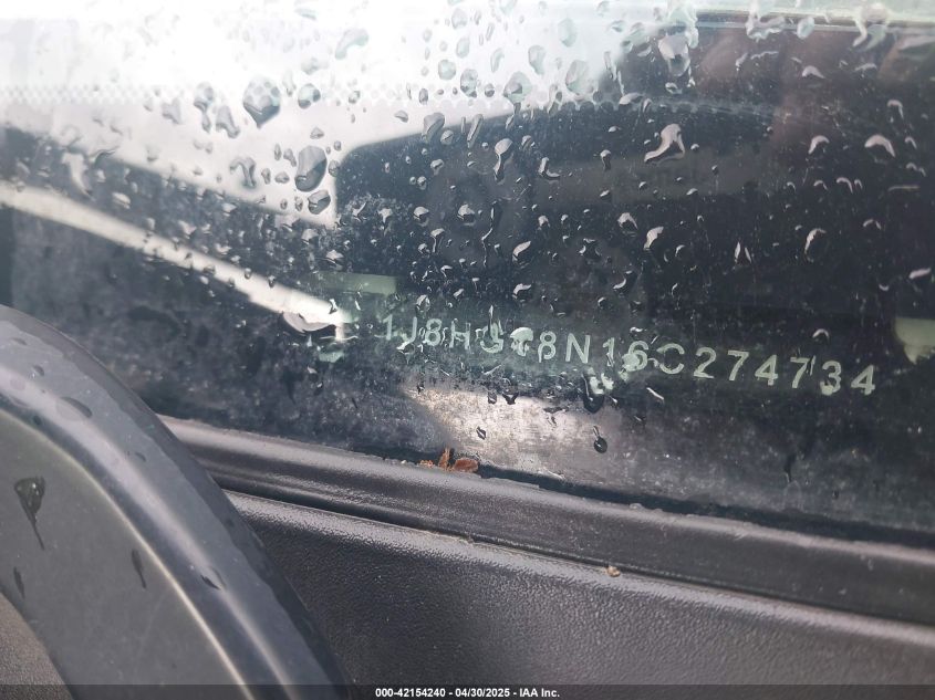 2006 Jeep Commander VIN: 1J8HG48N16C274734 Lot: 42154240