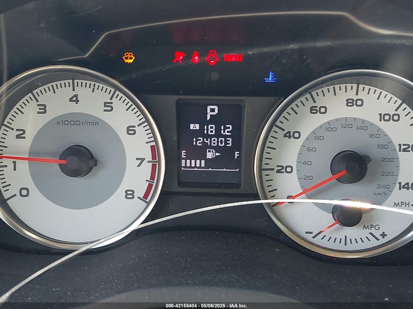 2012 SUBARU IMPREZA VIN: JF1GPAS60CH209736
