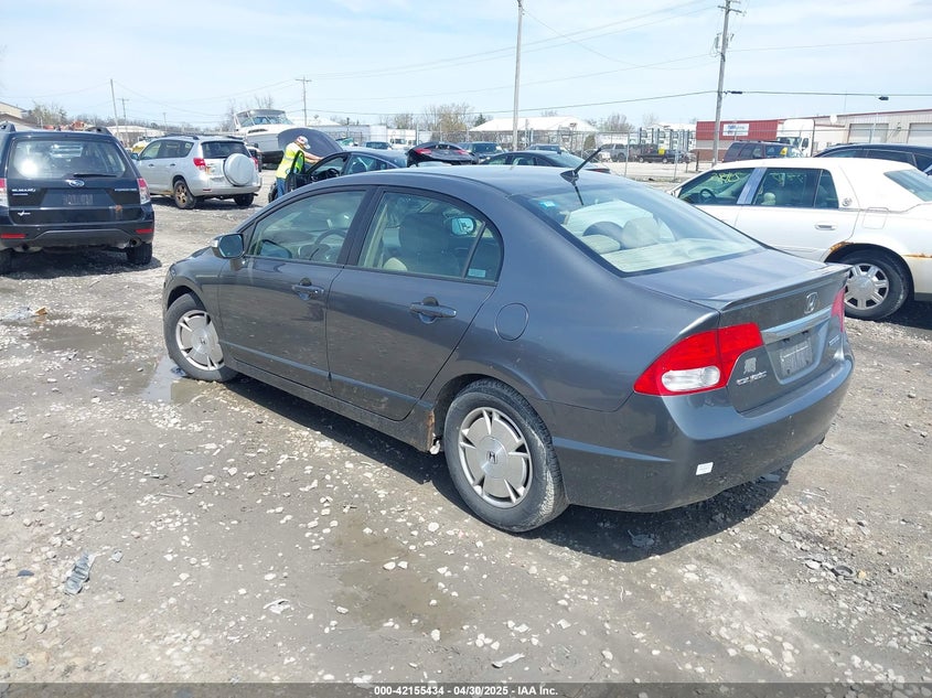2009 HONDA CIVIC HYBRID VIN: JHMFA362X9S001402