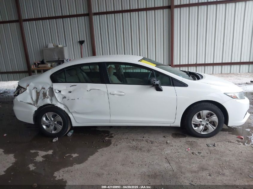 2013 Honda Civic Lx VIN: 19XFB2F58DE216906 Lot: 42155993