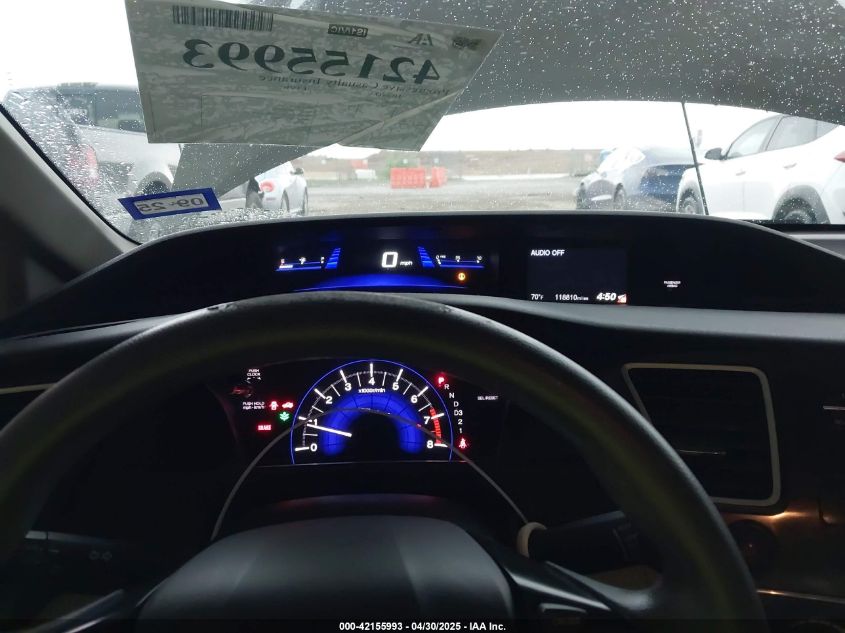 2013 Honda Civic Lx VIN: 19XFB2F58DE216906 Lot: 42155993