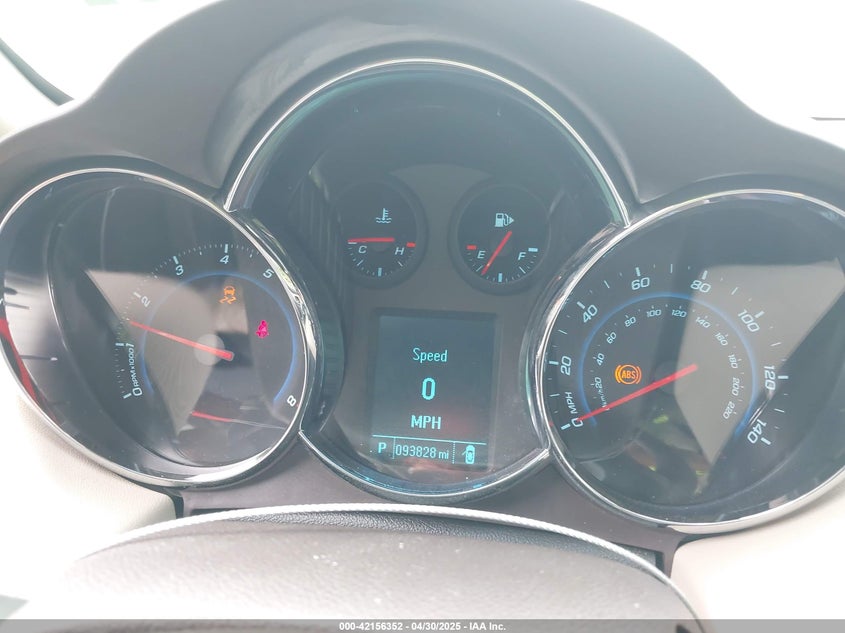 2012 CHEVROLET CRUZE VIN: 1G1PH5SC6C7117954