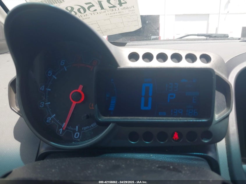 2013 CHEVROLET SONIC VIN: 1G1JA6SH1D4163884