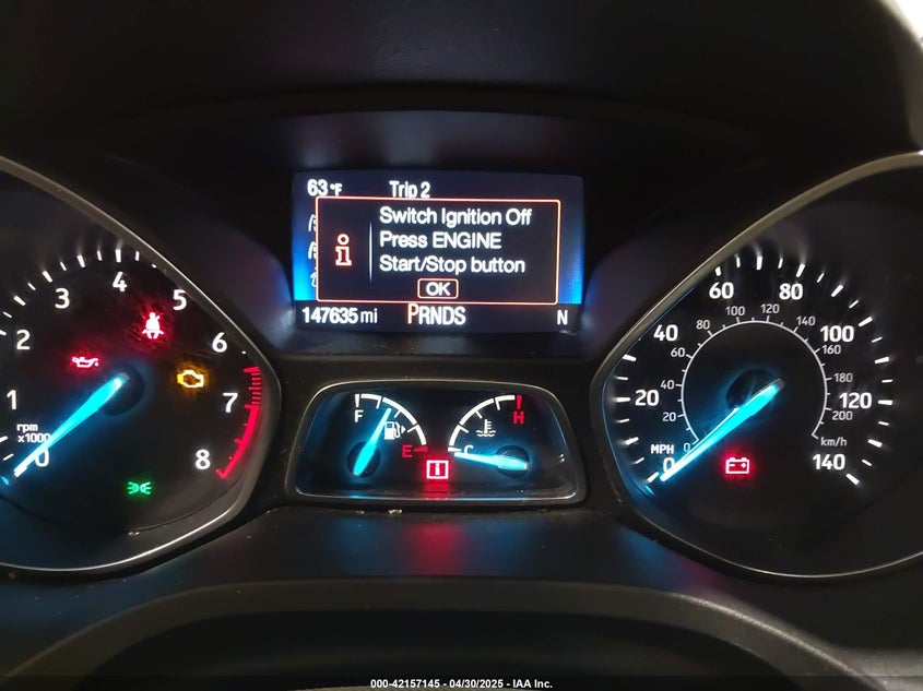2017 FORD ESCAPE VIN: 1FMCU0J95HUA38807