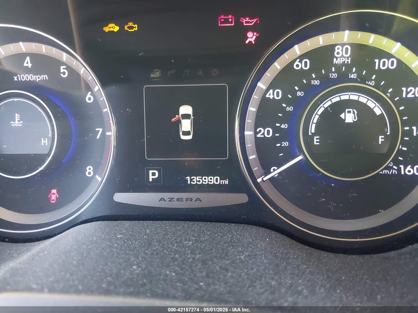 2015 Hyundai Azera VIN: KMHFG4JGXFA439603 Lot: 42157274