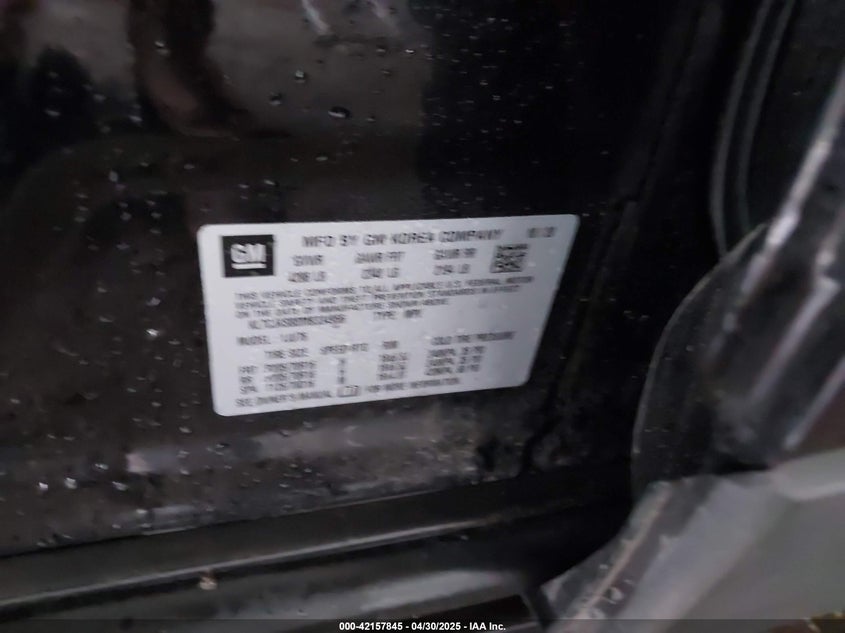 2021 CHEVROLET TRAX VIN: KL7CJKSB5MB334956