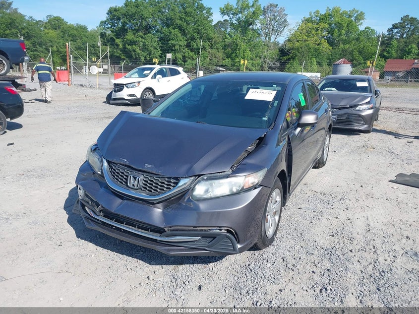 2014 HONDA CIVIC VIN: 19XFB2F57EE253155
