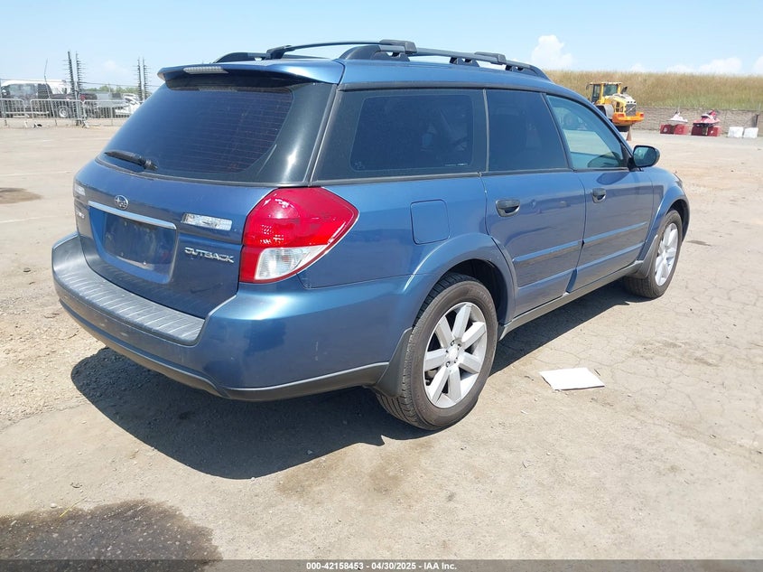 2008 SUBARU OUTBACK VIN: 4S4BP61C787309589