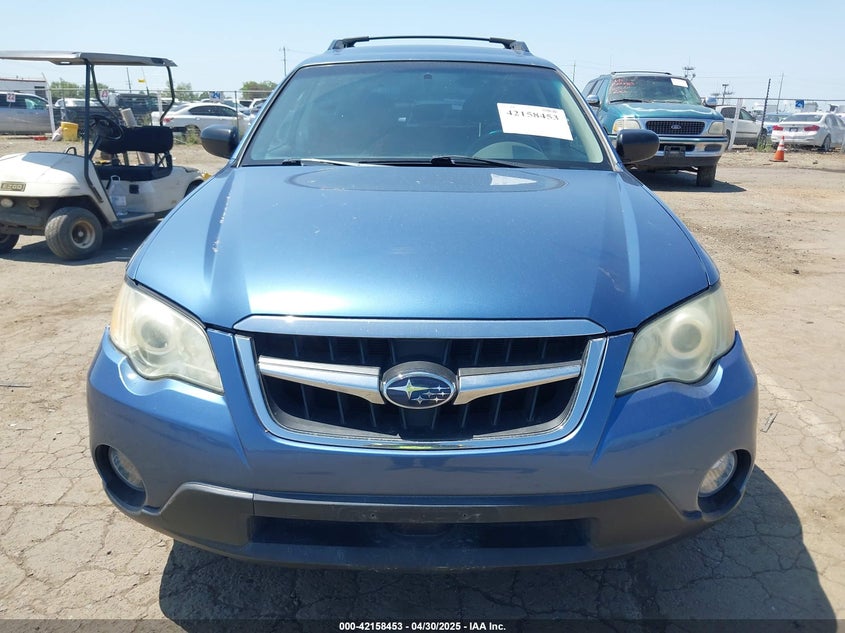2008 SUBARU OUTBACK VIN: 4S4BP61C787309589