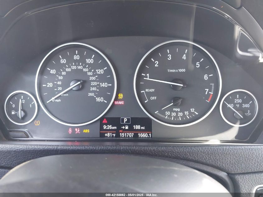 2016 BMW 320I VIN: WBA8A9C56GK617121 Lot: 42158862