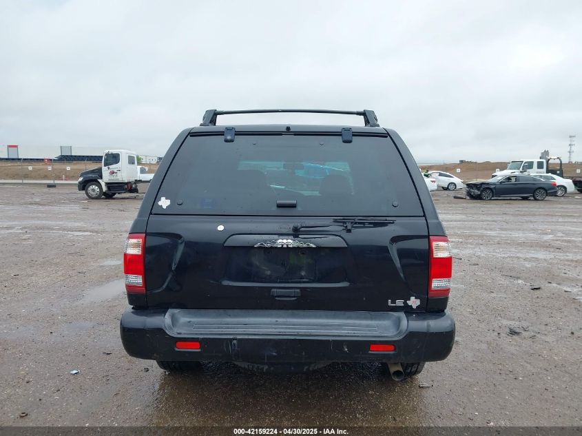 2002 Nissan Pathfinder Le VIN: JN8DR09X02W662527 Lot: 42159224