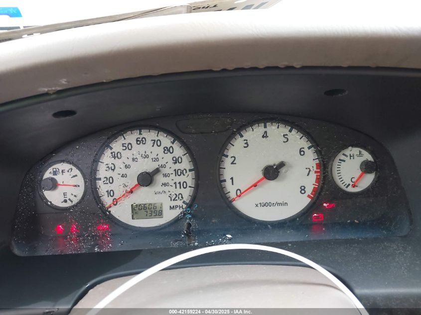 2002 Nissan Pathfinder Le VIN: JN8DR09X02W662527 Lot: 42159224