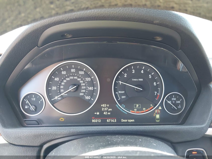 2014 BMW 320I VIN: WBA3B1C58EK131271