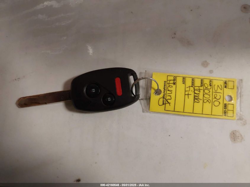 2008 Honda Fit Sport VIN: JHMGD38648S053053 Lot: 42160546