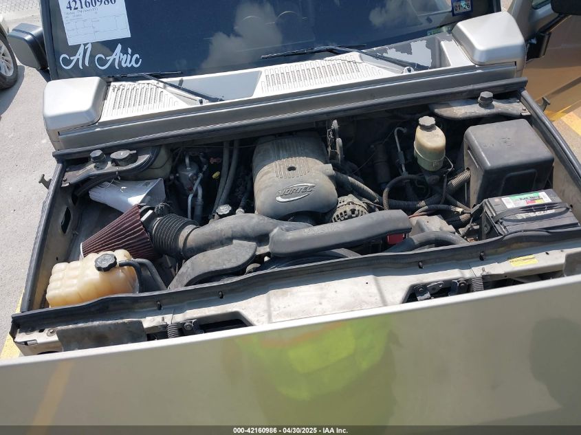 2003 Hummer H2 VIN: 5GRGN23U43H125114 Lot: 42160986