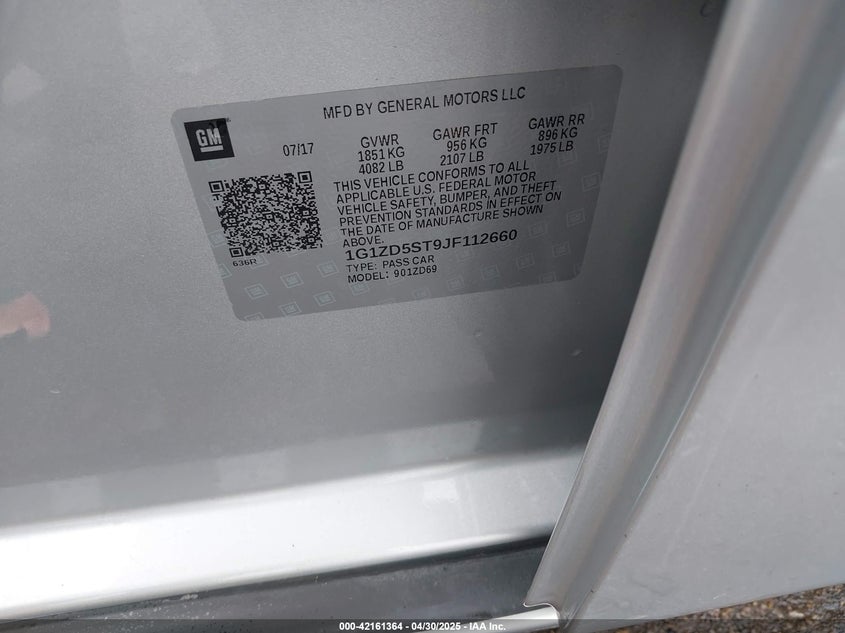 2018 CHEVROLET MALIBU LT - 1G1ZD5ST9JF112660