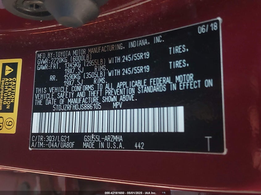 2018 TOYOTA HIGHLANDER SE - 5TDJZRFH0JS886105