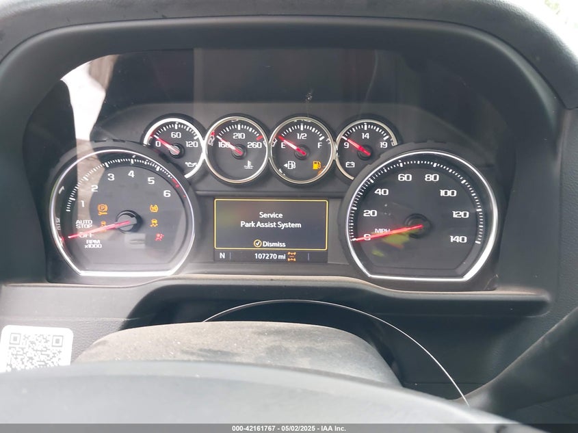 2019 CHEVROLET SILVERADO 1500 VIN: 1GCUYDED5KZ370209