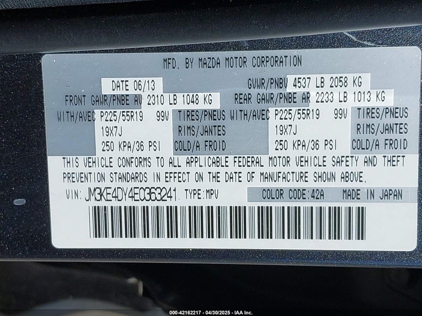 2014 MAZDA CX-5 GRAND TOURING - JM3KE4DY4E0363241