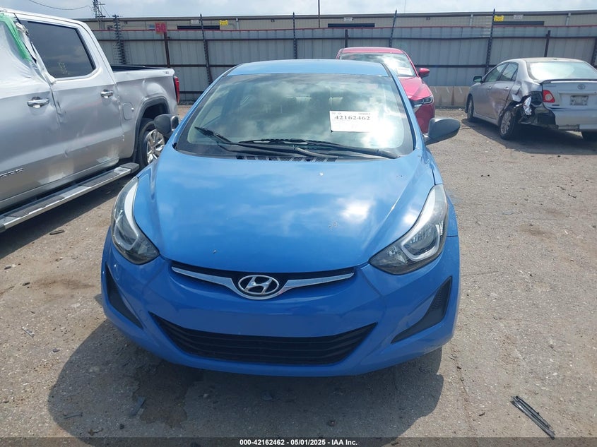 2016 HYUNDAI ELANTRA VIN: 5NPDH4AE6GH773614