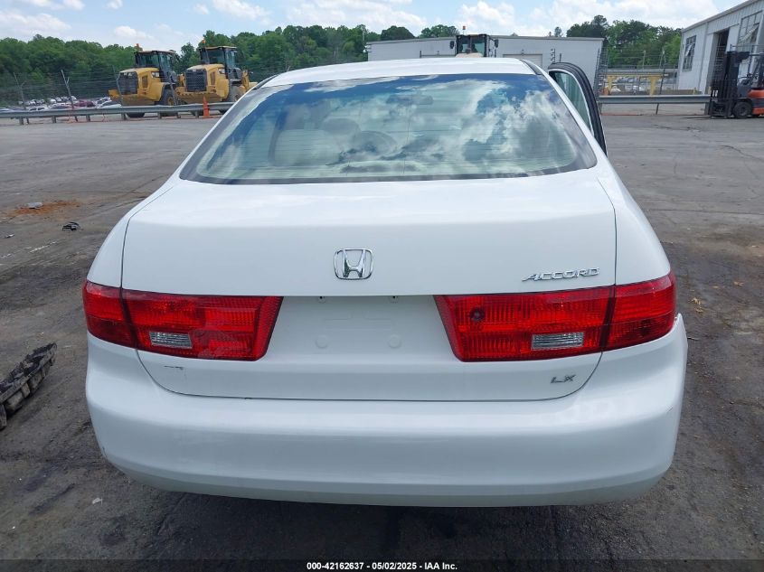 2005 Honda Accord 2.4 Lx VIN: 1HGCM564X5A093332 Lot: 42162637