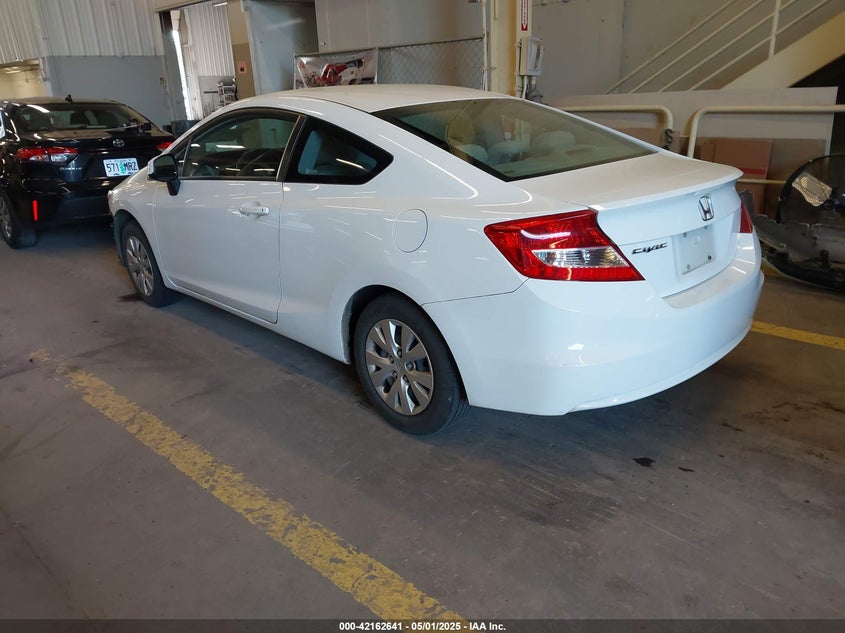 2012 HONDA CIVIC VIN: 2HGFG3B50CH553281