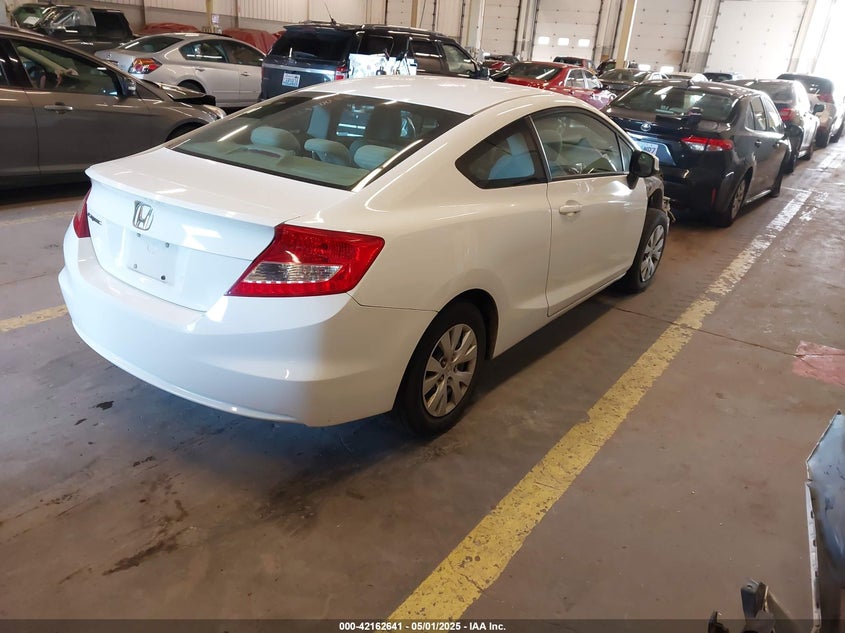 2012 HONDA CIVIC VIN: 2HGFG3B50CH553281