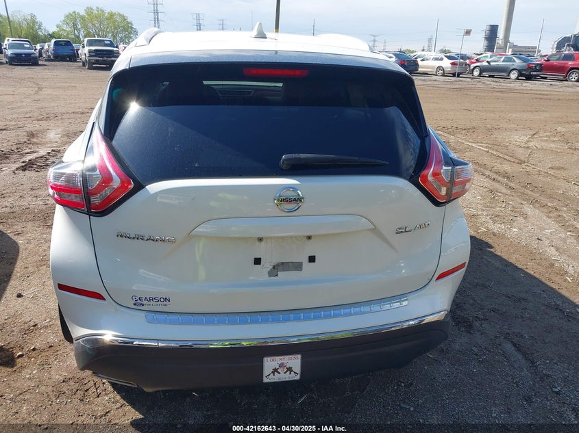 2017 NISSAN MURANO VIN: 5N1AZ2MH4HN102949