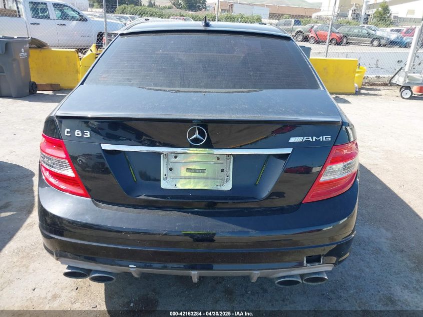 2010 Mercedes-Benz C 63 Amg VIN: WDDGF7HB9AF438001 Lot: 42163284