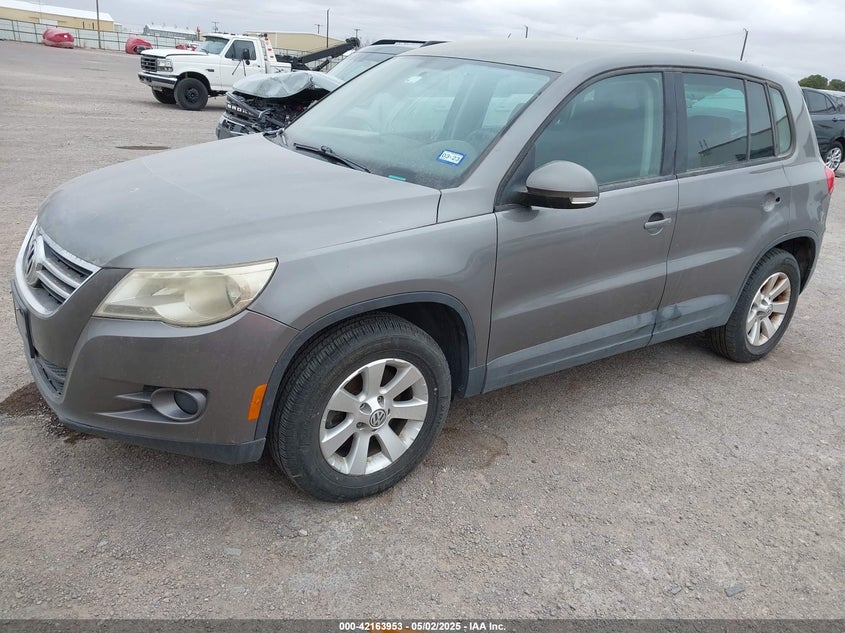 2009 Volkswagen Tiguan S grey other gasoline WVGAV75N59W527492 photo #3