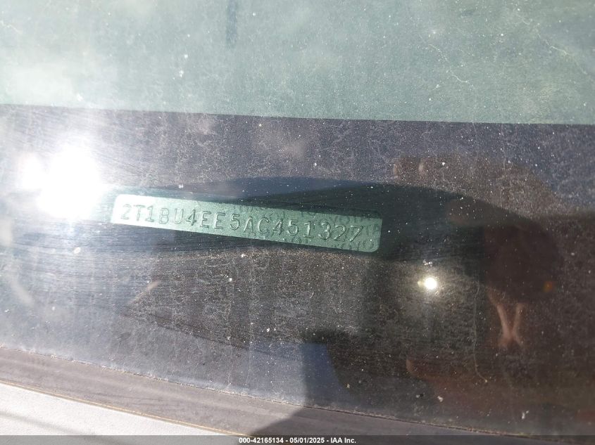 2010 Toyota Corolla S VIN: 2T1BU4EE5AC451327 Lot: 42165134