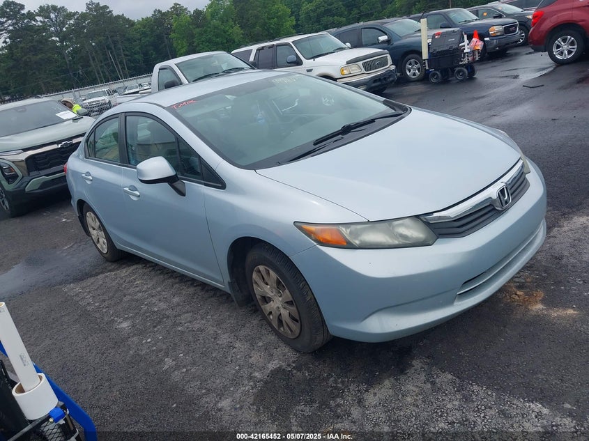 2012 HONDA CIVIC VIN: 19XFB2F52CE013430
