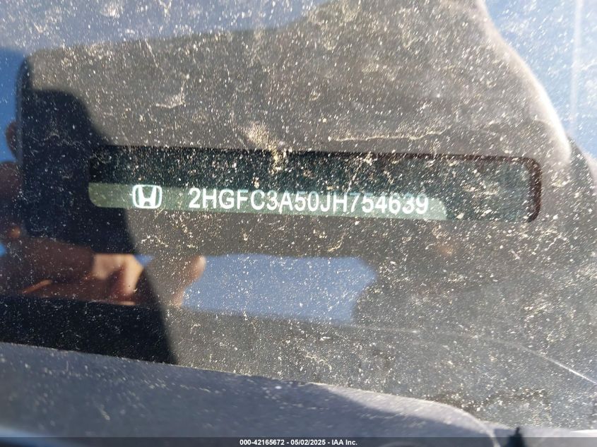 2018 Honda Civic Si VIN: 2HTFC3A50JH754639 Lot: 42165672