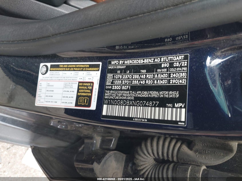 2022 MERCEDES-BENZ GLC 300 SUV - W1N0G8DBXNG074877