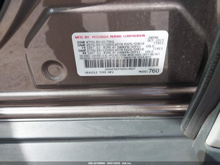 2016 MITSUBISHI OUTLANDER SE - JA4AZ3A37GZ013607