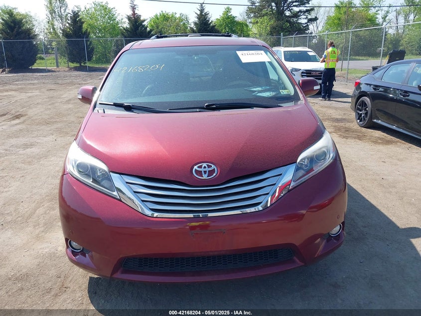 2015 TOYOTA SIENNA VIN: 5TDYK3DC6FS593937