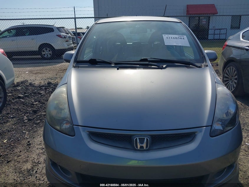 2008 HONDA FIT VIN: JHMGD386X8S058659