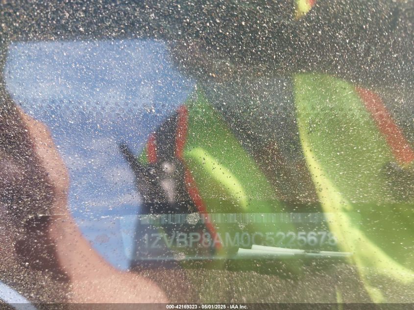 2012 Ford Mustang V6 Premium VIN: 1ZVBP8AM0C5225673 Lot: 42169323