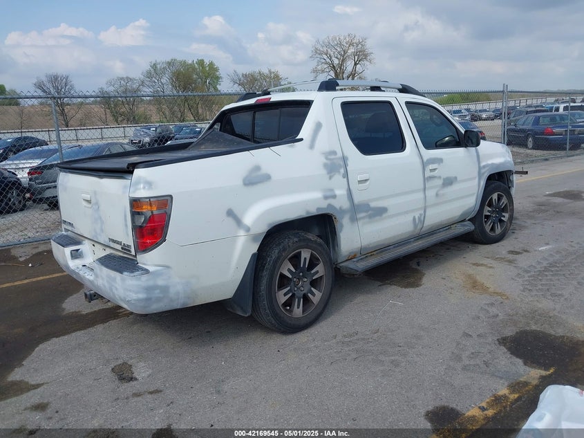 2007 HONDA RIDGELINE VIN: 2HJYK16307H544780