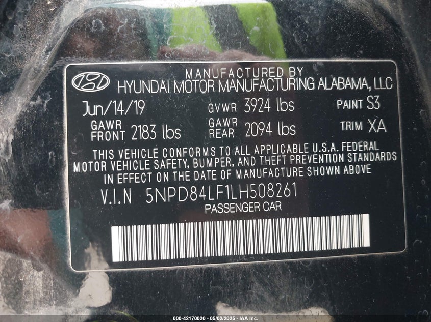 2020 HYUNDAI ELANTRA SEL - 5NPD84LF1LH508261