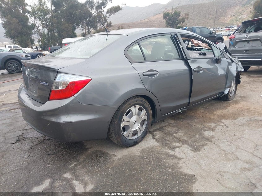 2012 HONDA CIVIC VIN: JHMFB4F23CS010467